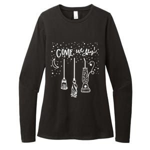 Come We Fly Funny Halloween Gift Womens CVC Long Sleeve Shirt