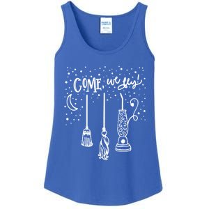 Come We Fly Funny Halloween Gift Ladies Essential Tank