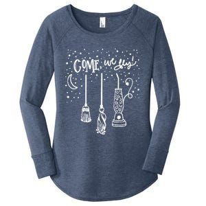 Come We Fly Funny Halloween Gift Women's Perfect Tri Tunic Long Sleeve Shirt