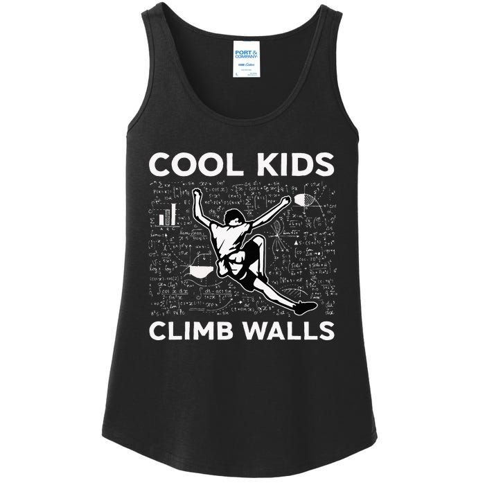 Climb Walls Funny Rock Climbing Bouldering Ladies Essential Tank