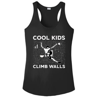 Climb Walls Funny Rock Climbing Bouldering Ladies PosiCharge Competitor Racerback Tank