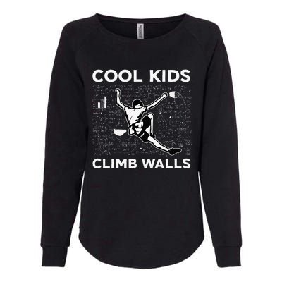 Climb Walls Funny Rock Climbing Bouldering Womens California Wash Sweatshirt