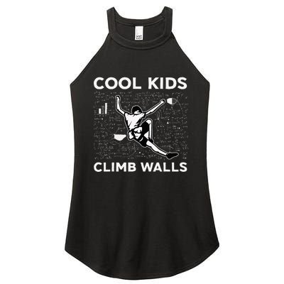 Climb Walls Funny Rock Climbing Bouldering Women's Perfect Tri Rocker Tank