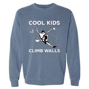 Climb Walls Funny Rock Climbing Bouldering Garment-Dyed Sweatshirt