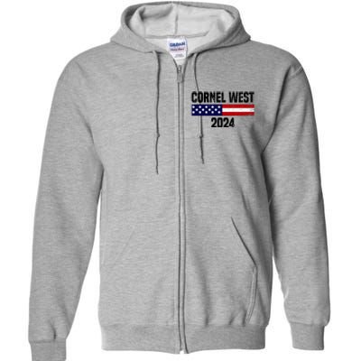 Cornel West For President 2024 Full Zip Hoodie