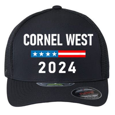 Cornel West For President Cornel West 2024 Flexfit Unipanel Trucker Cap