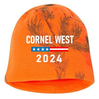 Cornel West For President Cornel West 2024 Kati - Camo Knit Beanie