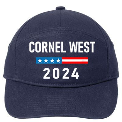 Cornel West For President Cornel West 2024 7-Panel Snapback Hat