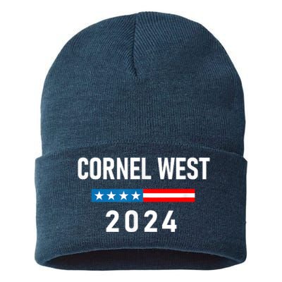 Cornel West For President Cornel West 2024 Sustainable Knit Beanie