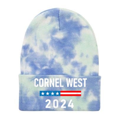 Cornel West For President Cornel West 2024 Tie Dye 12in Knit Beanie