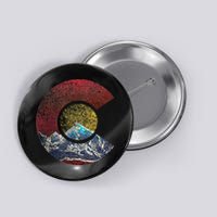 Colorado With Flag Themed Mountain Button