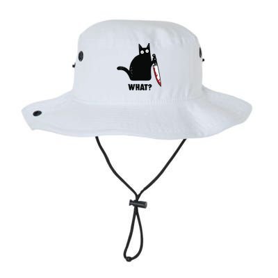 Cat What Funny Black Cat, Murderous Cat With Knife Legacy Cool Fit Booney Bucket Hat