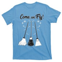 Come We Fly Witch Vintage Broom Fying Halloween Night Gift T-Shirt