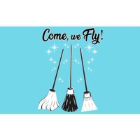 Come We Fly Witch Vintage Broom Fying Halloween Night Gift Bumper Sticker