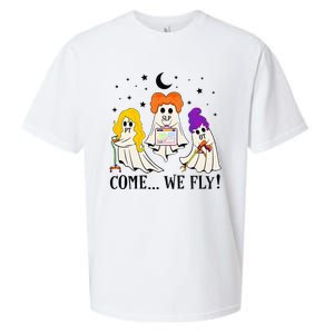 Come We Fly Funny PT SLP OT Nurse Ghost Nursing Halloween Sueded Cloud Jersey T-Shirt