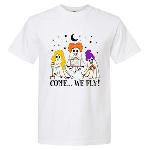 Come We Fly Funny PT SLP OT Nurse Ghost Nursing Halloween Garment-Dyed Heavyweight T-Shirt