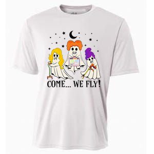 Come We Fly Funny PT SLP OT Nurse Ghost Nursing Halloween Cooling Performance Crew T-Shirt