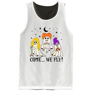 Come We Fly Funny PT SLP OT Nurse Ghost Nursing Halloween Mesh Reversible Basketball Jersey Tank