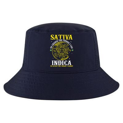 Cannabis Weed Fun Sativa To Change The Things I Can Indica Cool Comfort Performance Bucket Hat