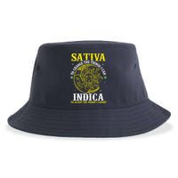 Cannabis Weed Fun Sativa To Change The Things I Can Indica Sustainable Bucket Hat