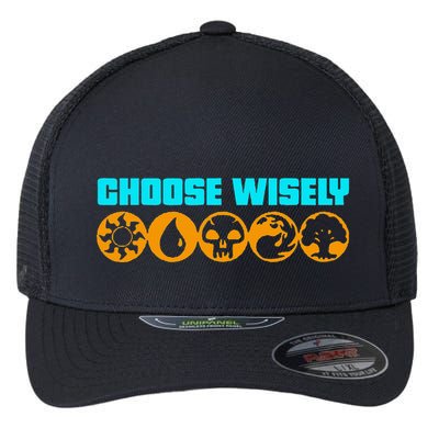 Choose Wisely Gamer M.A.N.A Symbols Gathering Magic Flexfit Unipanel Trucker Cap