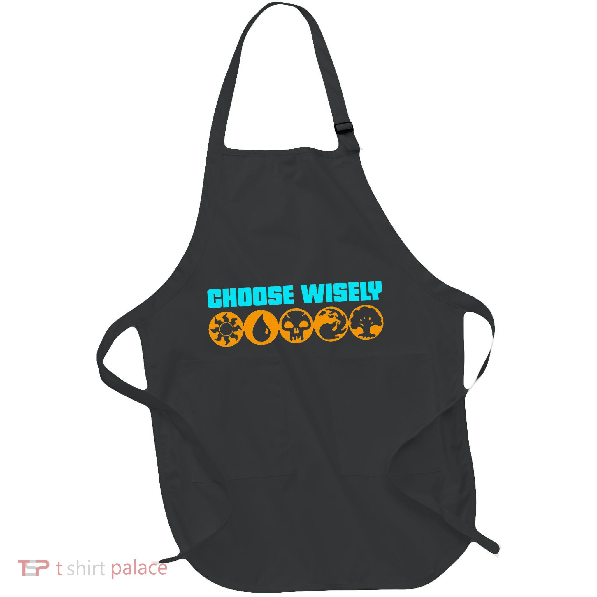 Choose Wisely Gamer M.A.N.A Symbols Gathering Magic Apron