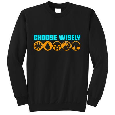 Choose Wisely Gamer M.A.N.A Symbols Gathering Magic Sweatshirt