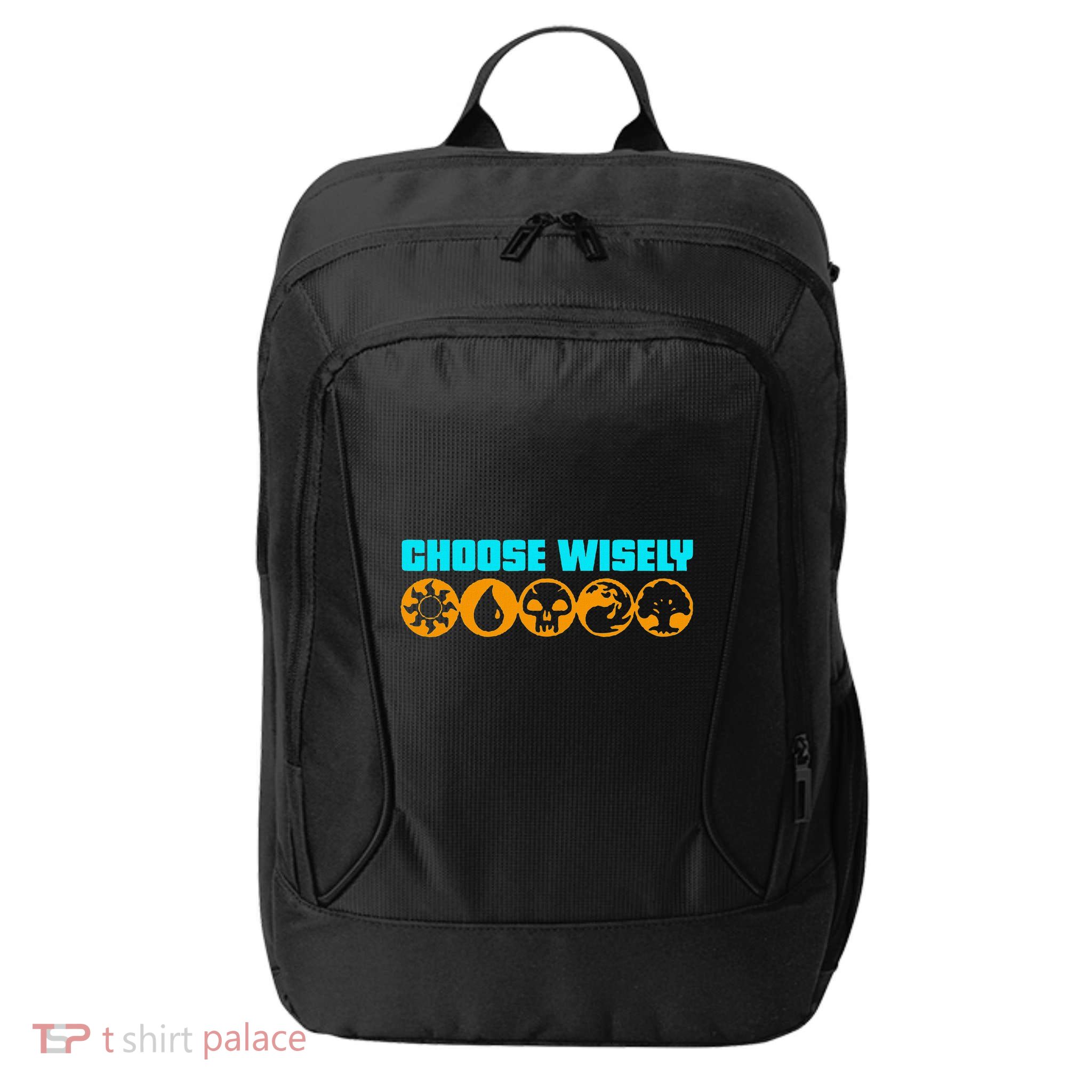 Choose Wisely Gamer M.A.N.A Symbols Gathering Magic City Backpack