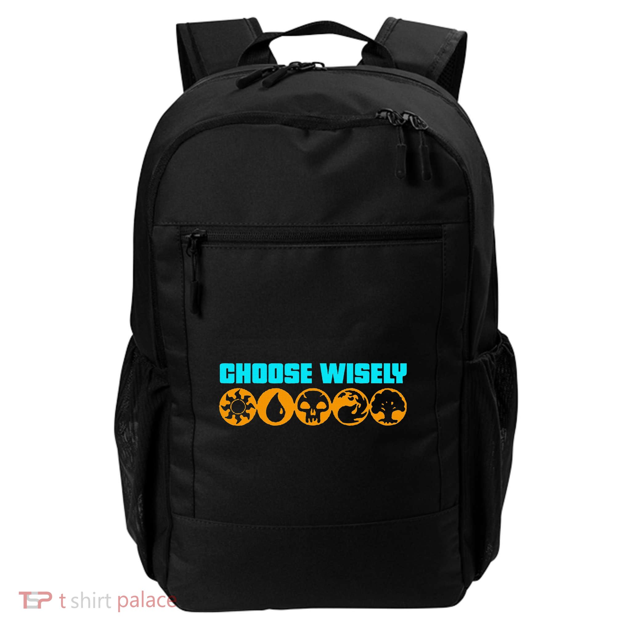Choose Wisely Gamer M.A.N.A Symbols Gathering Magic Backpack