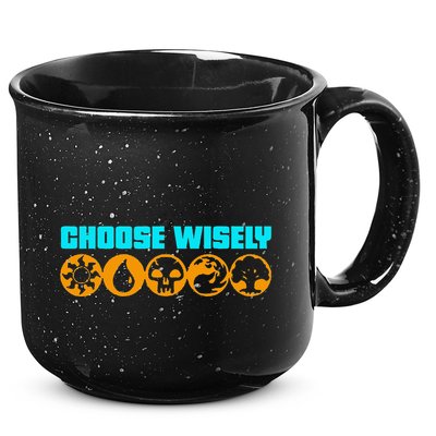 Choose Wisely Gamer M.A.N.A Symbols Gathering Magic 15oz Campfire Ceramic Mug