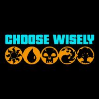 Choose Wisely Gamer M.A.N.A Symbols Gathering Magic Drawstring Bag
