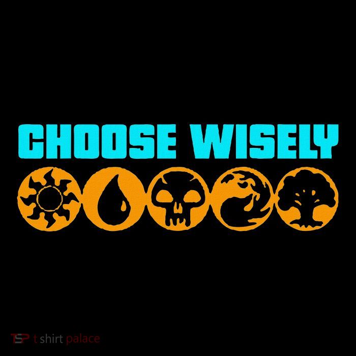 Choose Wisely Gamer M.A.N.A Symbols Gathering Magic Flatbill Hat