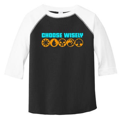 Choose Wisely Gamer M.A.N.A Symbols Gathering Magic Toddler Fine Jersey T-Shirt