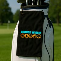 Choose Wisely Gamer M.A.N.A Symbols Gathering Magic Golf Towel