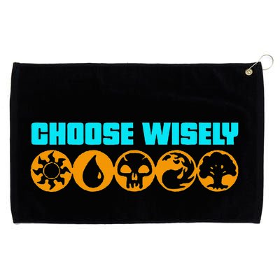 Choose Wisely Gamer M.A.N.A Symbols Gathering Magic Grommeted Golf Towel
