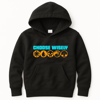 Choose Wisely Gamer M.A.N.A Symbols Gathering Magic Kids Hoodie