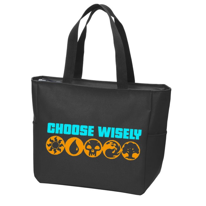 Choose Wisely Gamer M.A.N.A Symbols Gathering Magic Zip Tote Bag