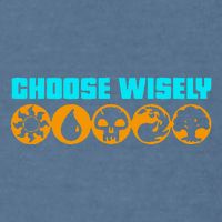 Choose Wisely Gamer M.A.N.A Symbols Gathering Magic Garment-Dyed Sweatshirt