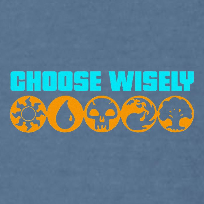 Choose Wisely Gamer M.A.N.A Symbols Gathering Magic Garment-Dyed Sweatshirt
