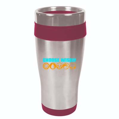 Choose Wisely Gamer M.A.N.A Symbols Gathering Magic 16oz Travel Tumbler
