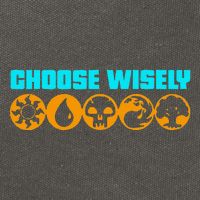 Choose Wisely Gamer M.A.N.A Symbols Gathering Magic Cotton Canvas Backpack