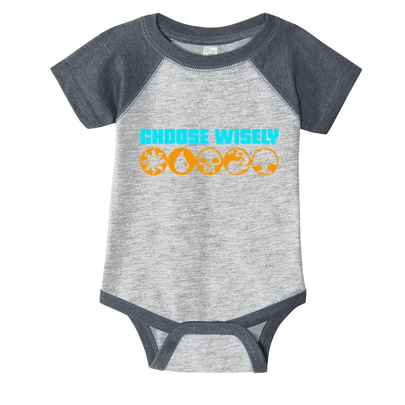 Choose Wisely Gamer M.A.N.A Symbols Gathering Magic Infant Baby Jersey Bodysuit