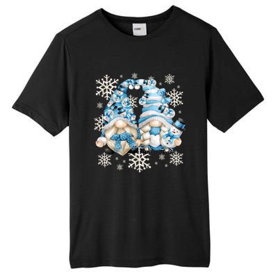 Cute Winter Gnome Gift Funny Snow Decor With Snowflakes Funny Gift Tall Fusion ChromaSoft Performance T-Shirt