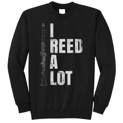 Clarinet Word Game I Reed A Lot Clarinet Player Sweatshirt