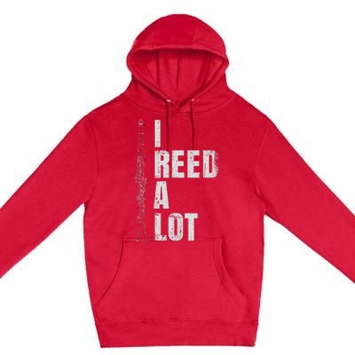 Clarinet Word Game I Reed A Lot Clarinet Player Premium Pullover Hoodie