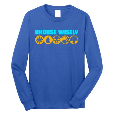 Choose Wisely Gamer A Symbols Gathering Magic Cool Gift Long Sleeve Shirt