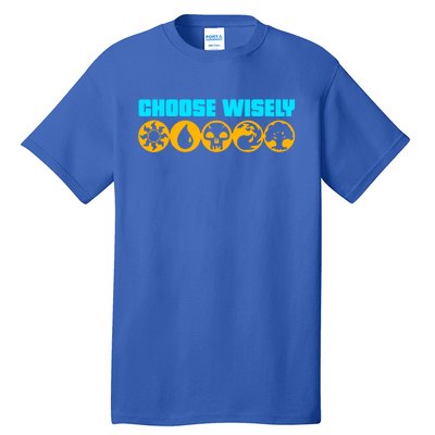 Choose Wisely Gamer A Symbols Gathering Magic Cool Gift Tall T-Shirt