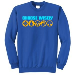 Choose Wisely Gamer A Symbols Gathering Magic Cool Gift Tall Sweatshirt