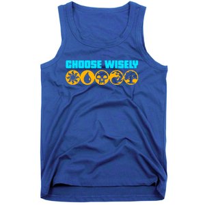 Choose Wisely Gamer A Symbols Gathering Magic Cool Gift Tank Top