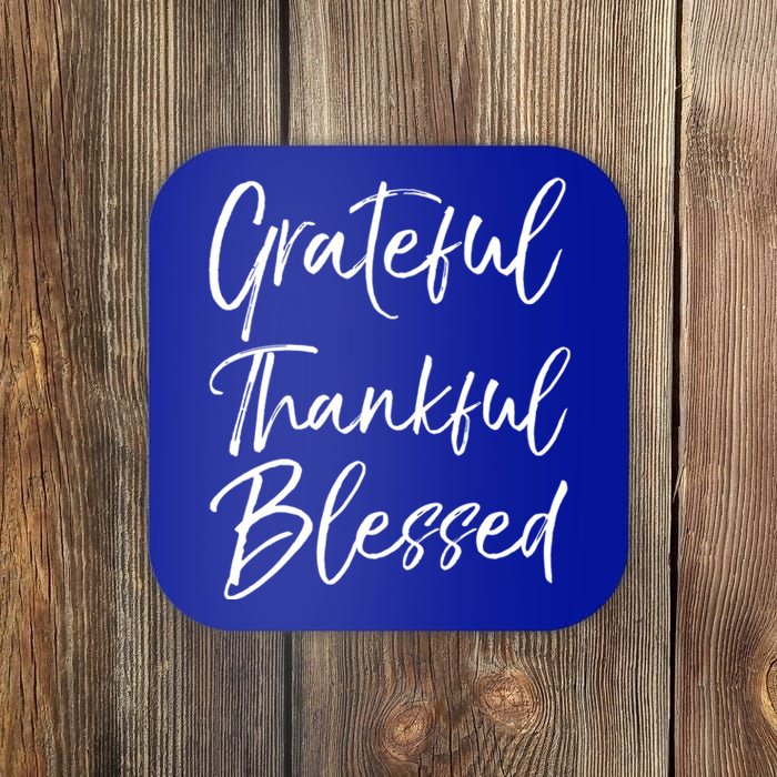 Christian Worship Gift Grateful Thankful Blessed Gift Coaster